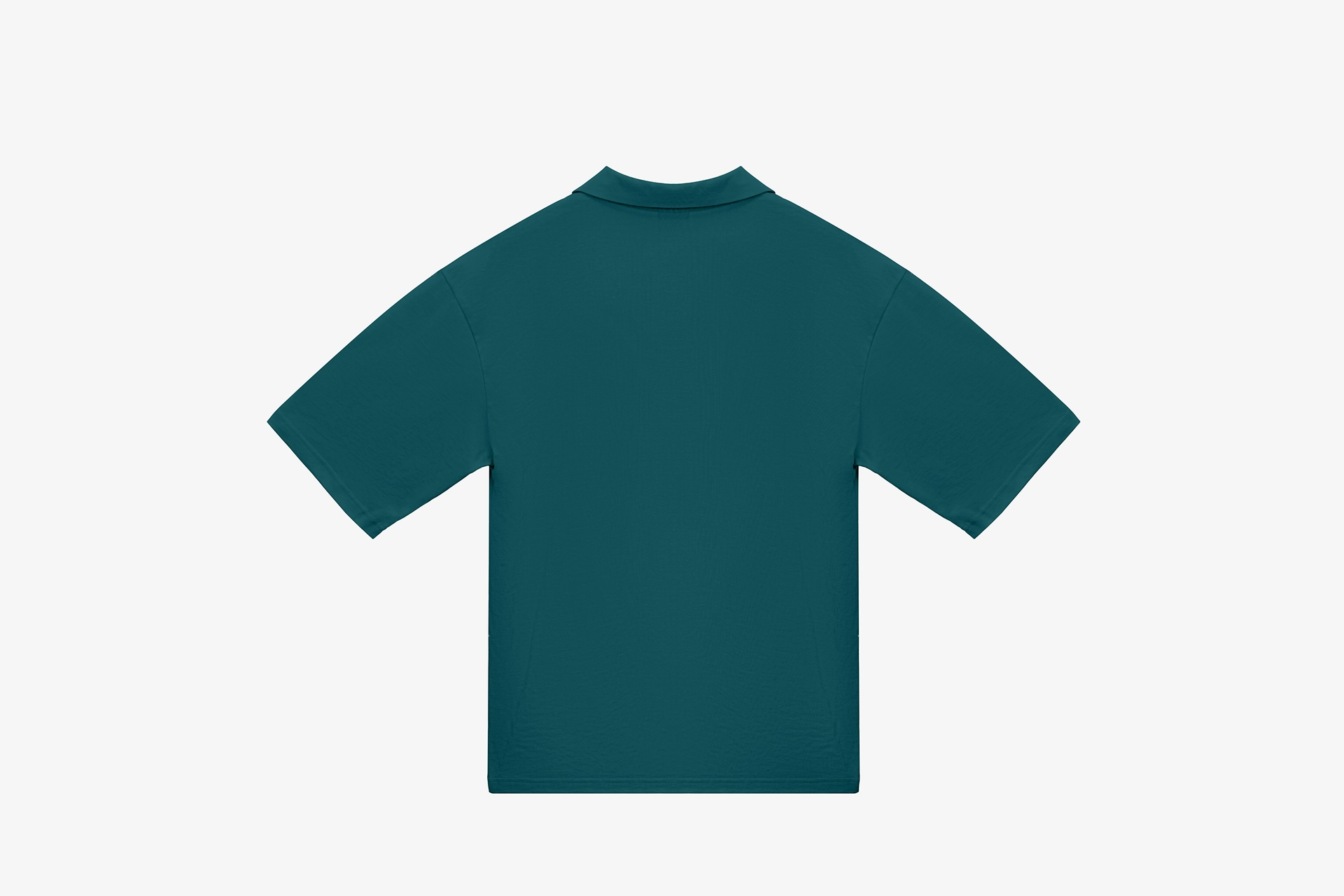 Футболка поло унисекс, зеленая